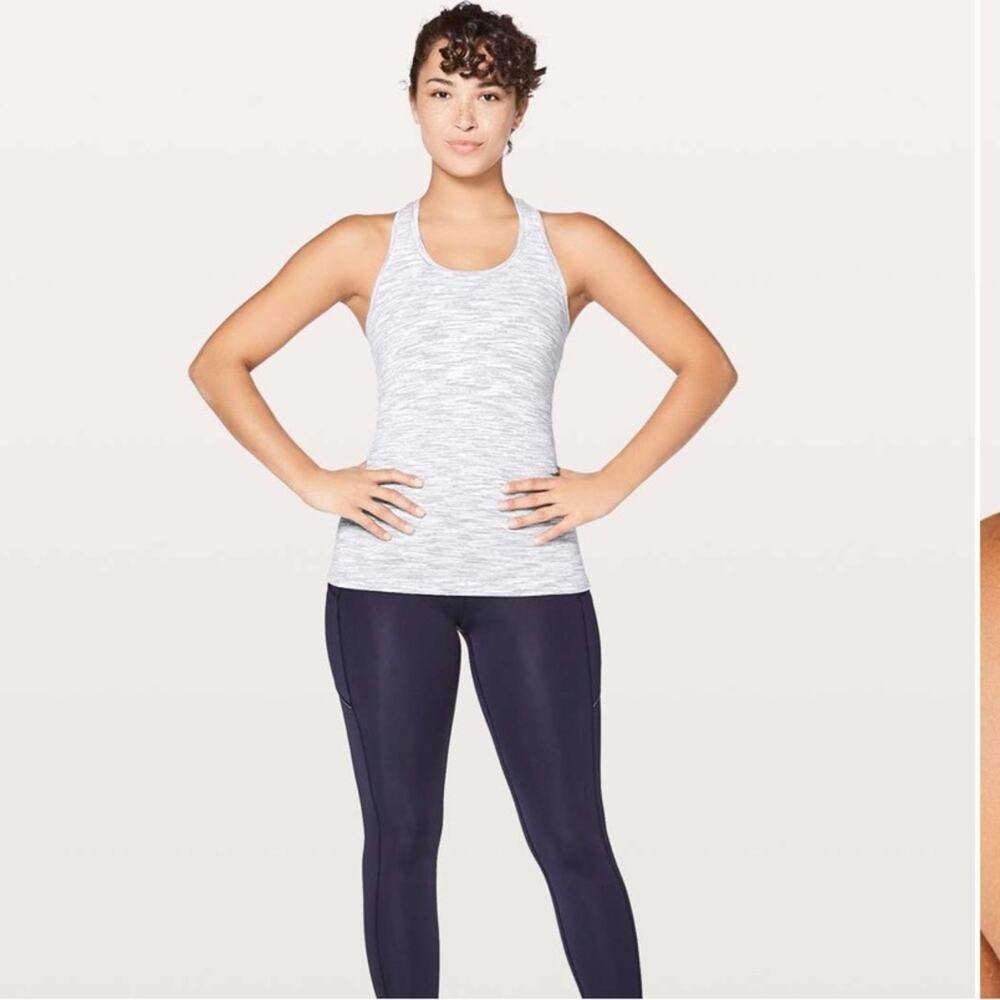Lululemon Cool Racerback II Wee Are From Space Ice Grey Alpine White 4 - Picture 3 of 9